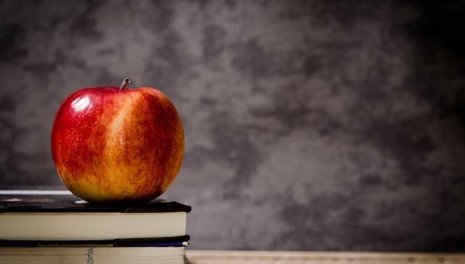 apple on books