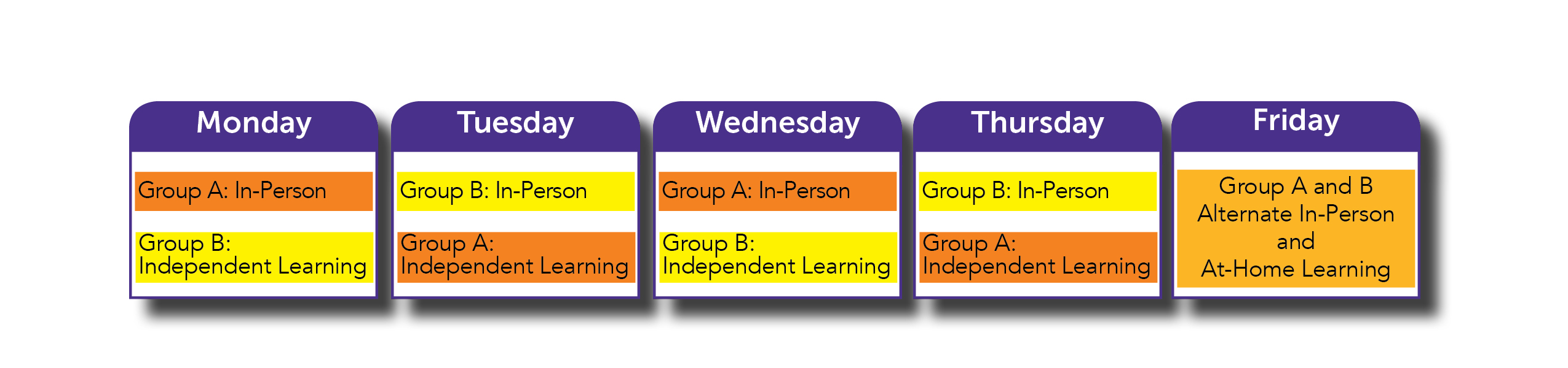 Sample elementary hybrid schedule