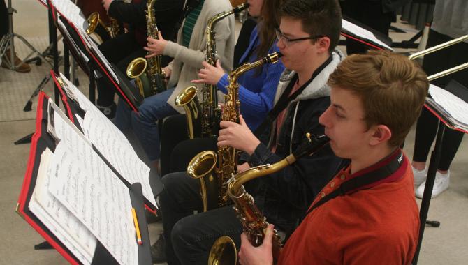 Students Playing Instruments