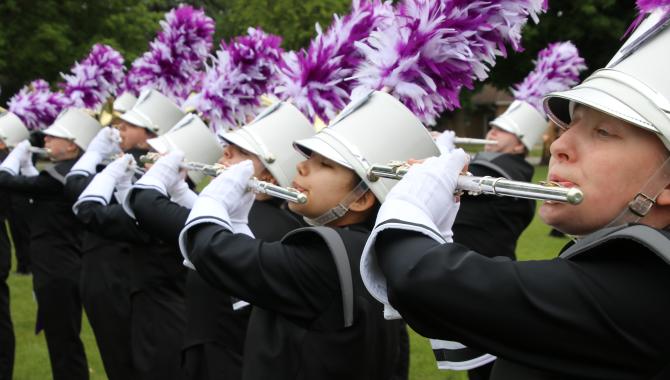 marching band performing