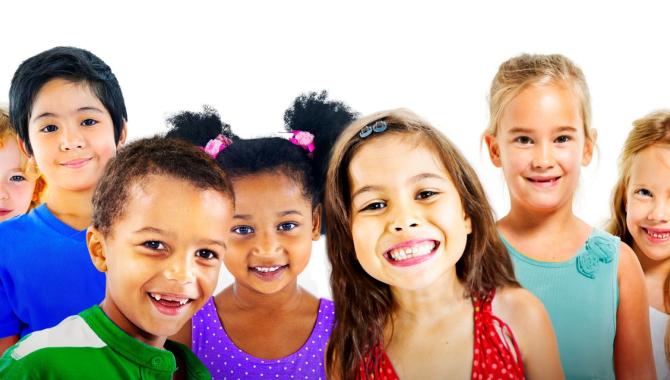 kids smiling