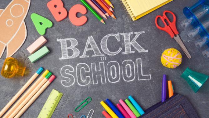 Back to School on chalkboard