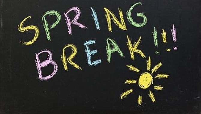 Spring break sign