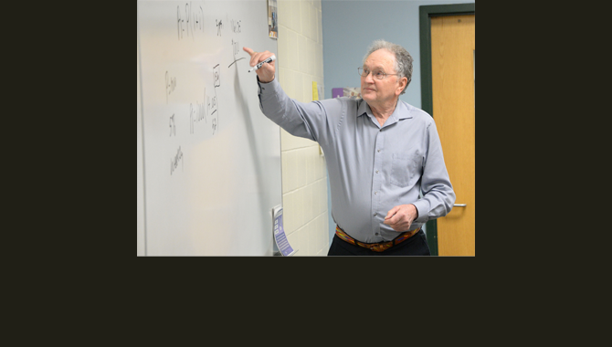 Urdahl teaching a class
