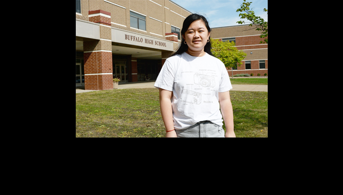 Zheng outside BHS