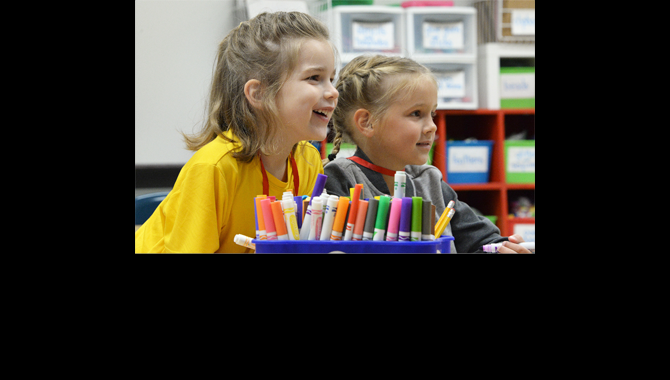 Students smiling