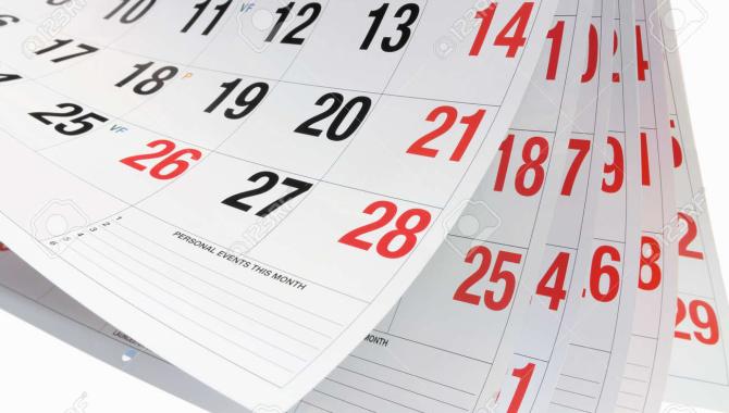 Calendar dates