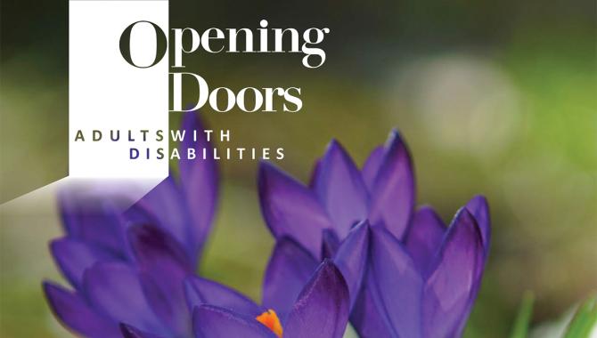 Opening Doors catalog cover spring flowers