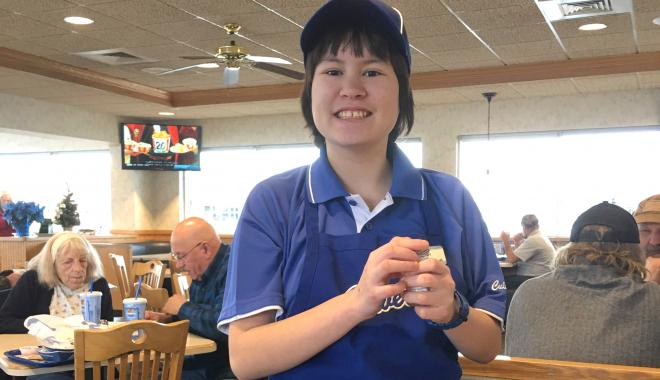 PRIDE student working at Culvers