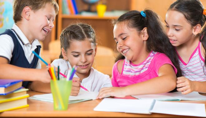 kids in school