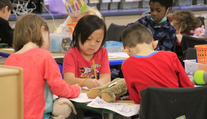 students in the classroom