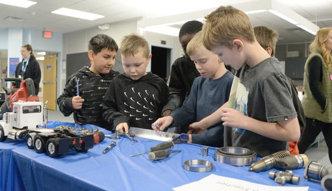 Students at Career Fair