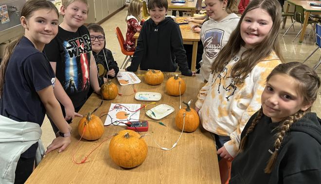 Students in Art room