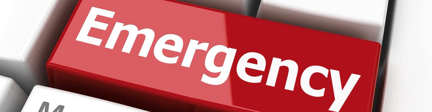 emergency button on a computer keyboard