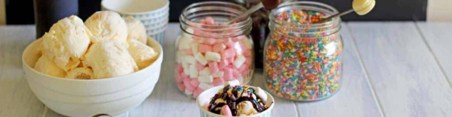 ice cream sundae fixings