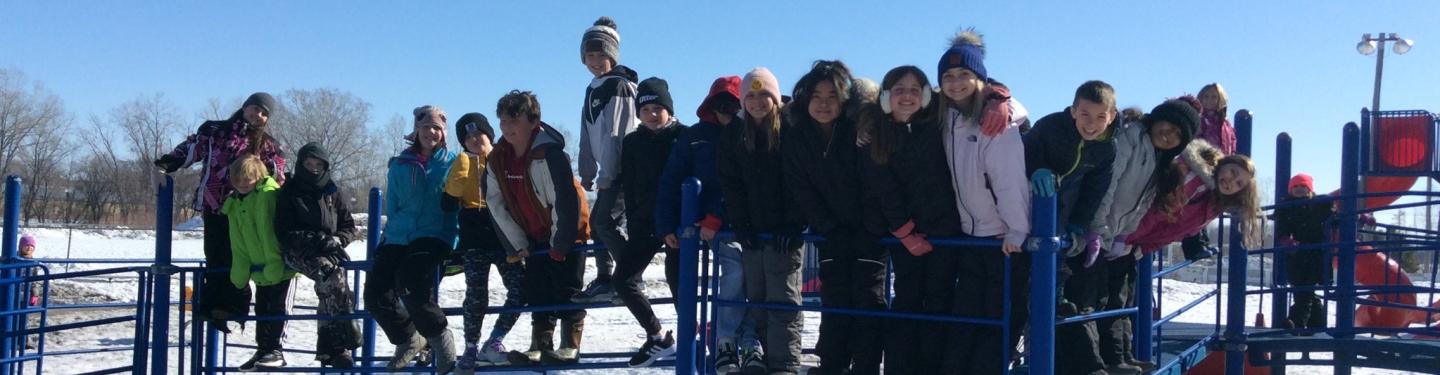 Students on playground