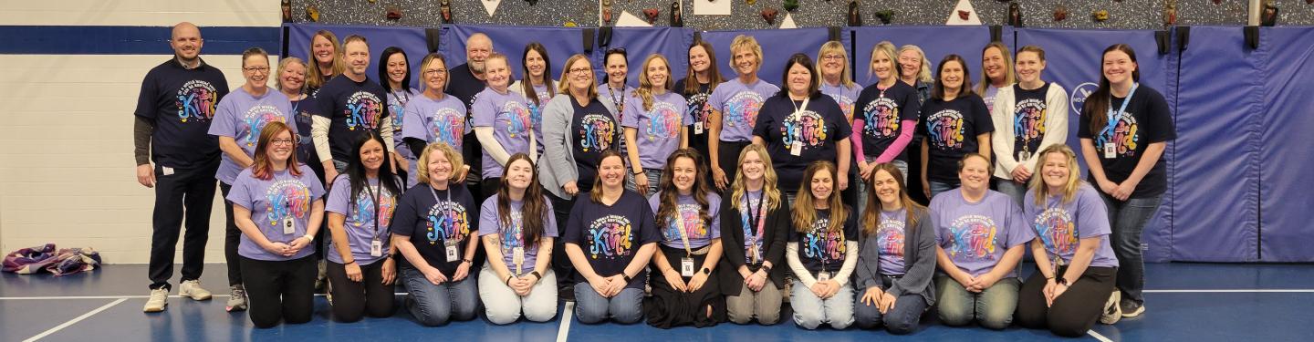 Parkside staff in gym