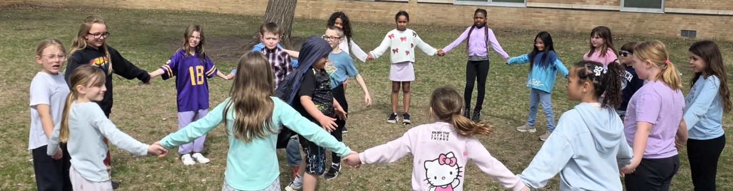 Students playing at recess