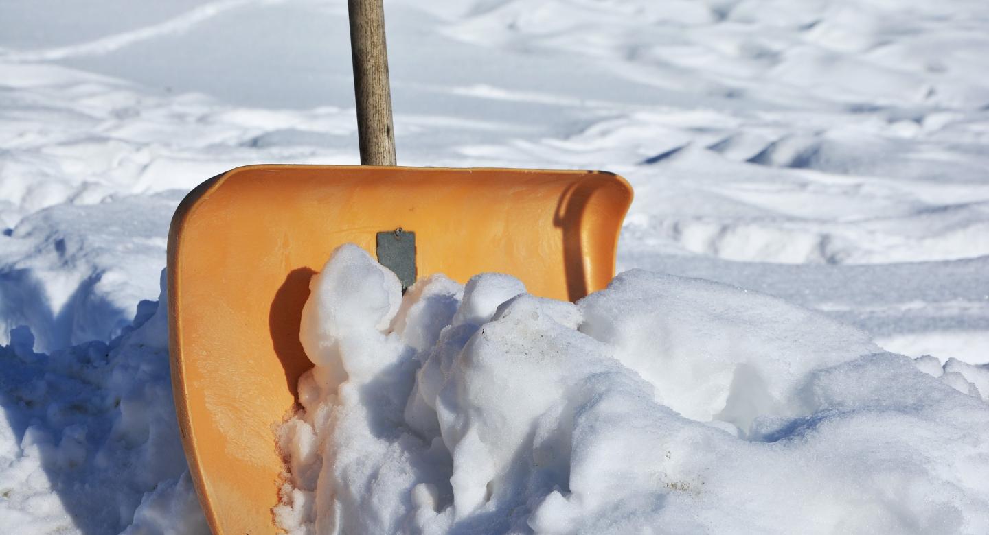 shoveling snow