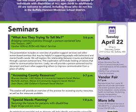 A Flyer providing an overview of the event details