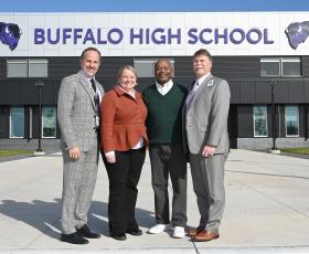 Commissioner with BHM leaders