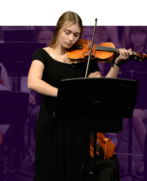 Girl playing violin