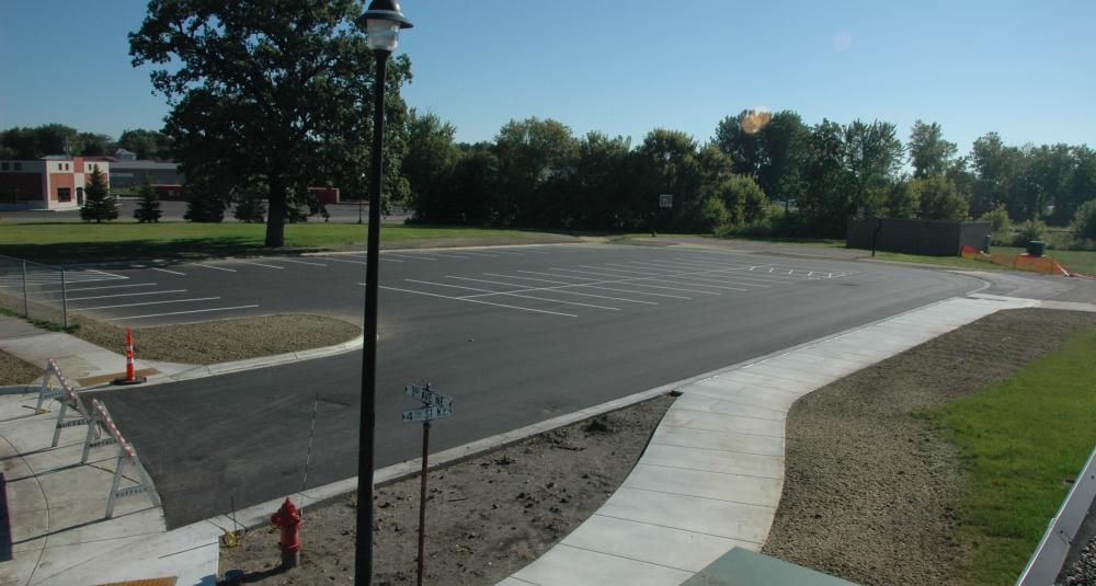 Parkside Elementary finished Parking Lot