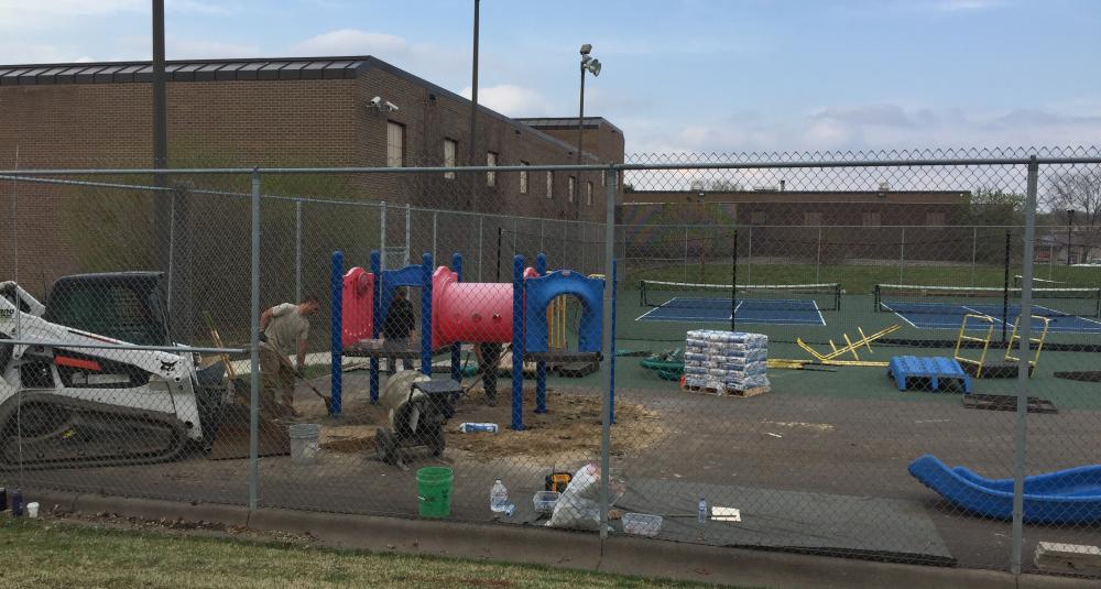 Discovery Playground During Construction