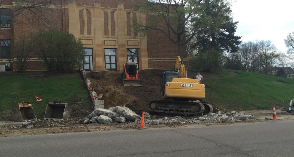Discovery Center Auditorium Step Removal