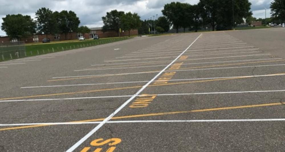 BCMS bus parking area